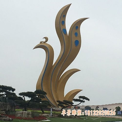 景觀不銹鋼鳳凰雕塑 宜春金屬景觀雕塑加工廠