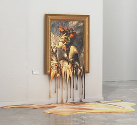 炎熱的展覽,融化的藝術品