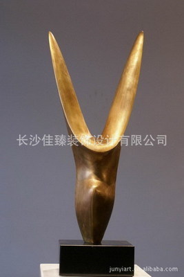 【酒店裝飾金屬雕塑 時尚現代藝術擺件 酒店裝飾金屬鑄銅雕塑藝術品】價格,廠家,圖片,金屬工藝品,長沙佳臻裝飾設計-
